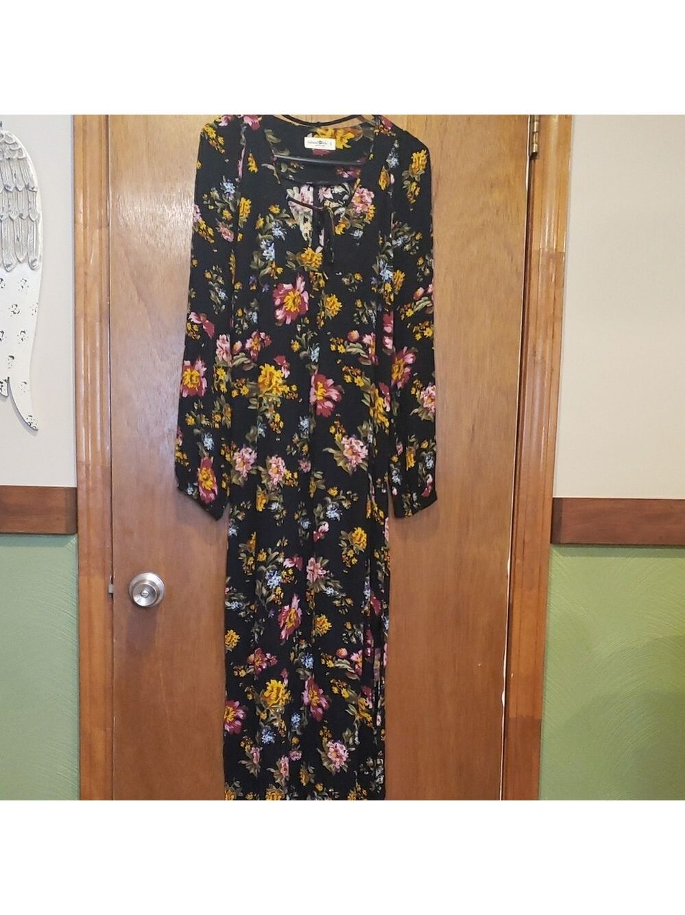 NATURAL LIFE Black Floral Midi Dress - Picture 2 of 13